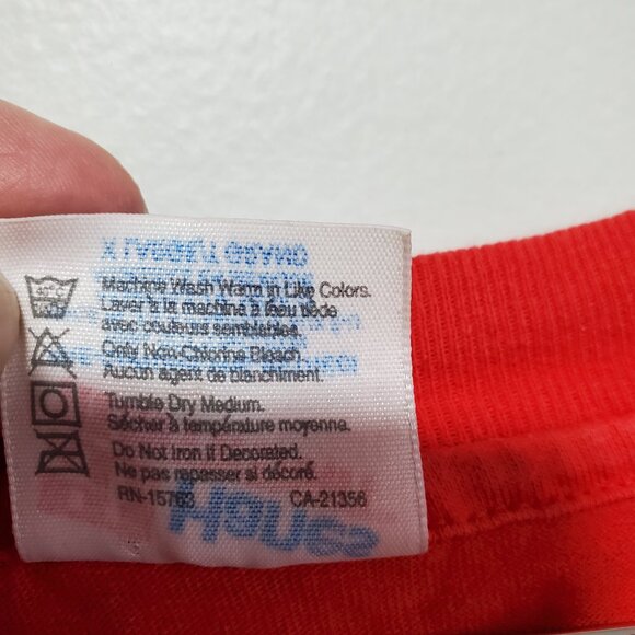 HANES Heavyweight Vintage Calgary Flames T-Shirt Woody Sports NHL Retro Men's XL - Picture 10 of 11